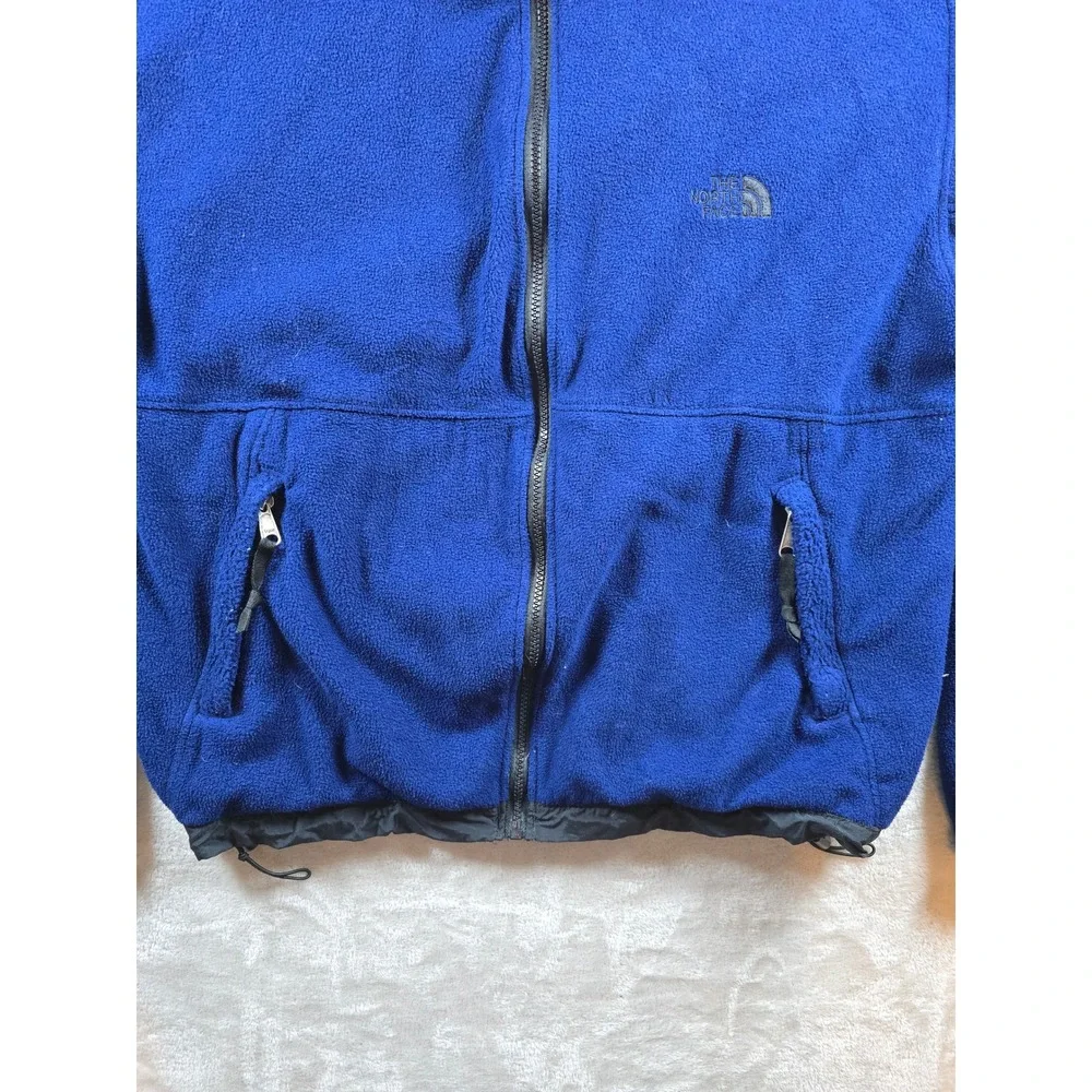 Vintage The North‎ Face Fleece Jacket Mens M Blue Full Zip Season 17 90s *Read